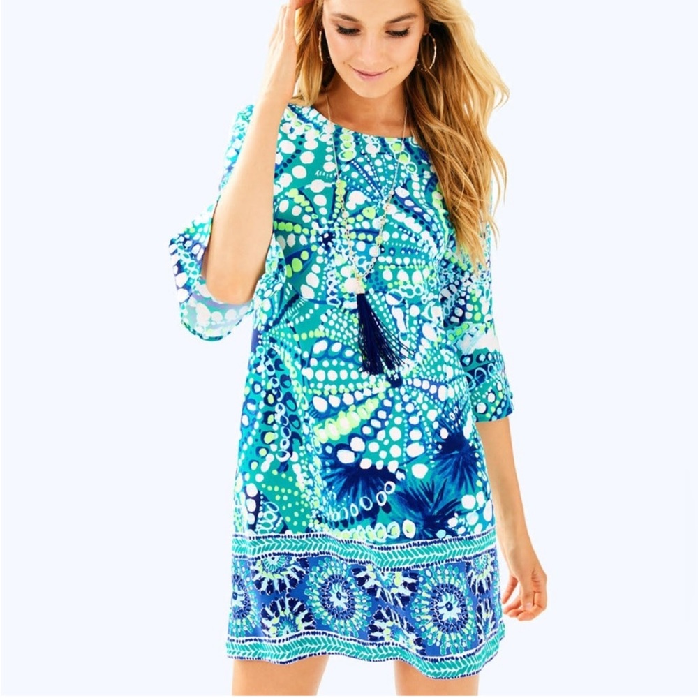 Lilly Pulitzer Ophelia Dress in Agate Green Roe Your Boat